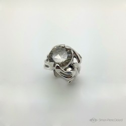 Jewelery creation: Ring "Aegis", Arts and Crafts Jeweler, Rutilated quartz. Lost wax. Jeweler designer