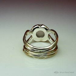 "Perle de Lune", Bague de Haute Joaillerie, Pierre de Lune, Technique de la cire perdue