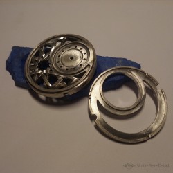 "Zellige", Watch in sterling silver and Lapis-lazuli, Watch of High Jewelry. ETA 2671, Swiss Made
