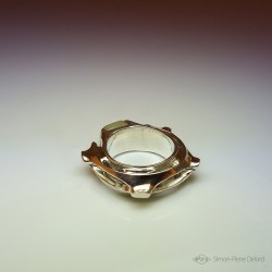 "Turtle", High Jewelry Ring, Opal from Australia, Lost wax technique. Arts and Crafts