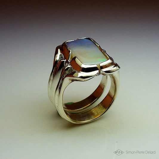 Bague "Paysage d'Opale"