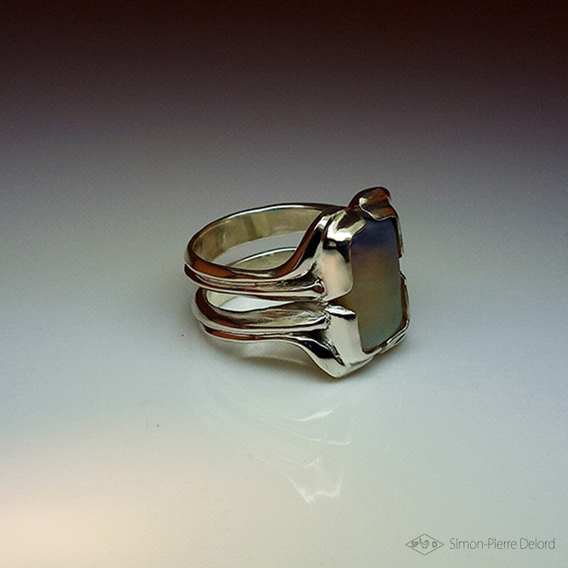 Bague "Paysage d'Opale"