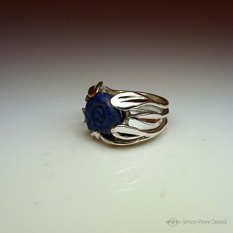 Bague "L'Escargot Bleu"