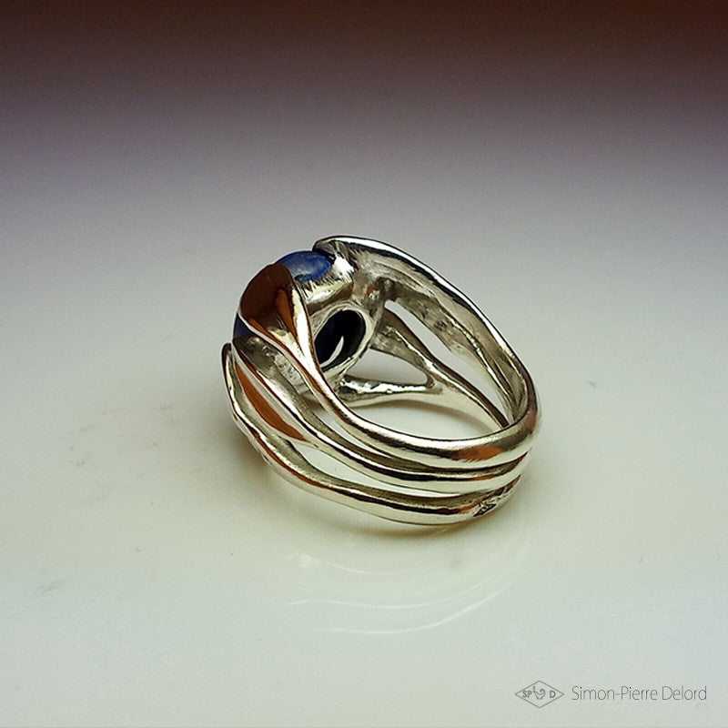 “The Blue Snail” Ring